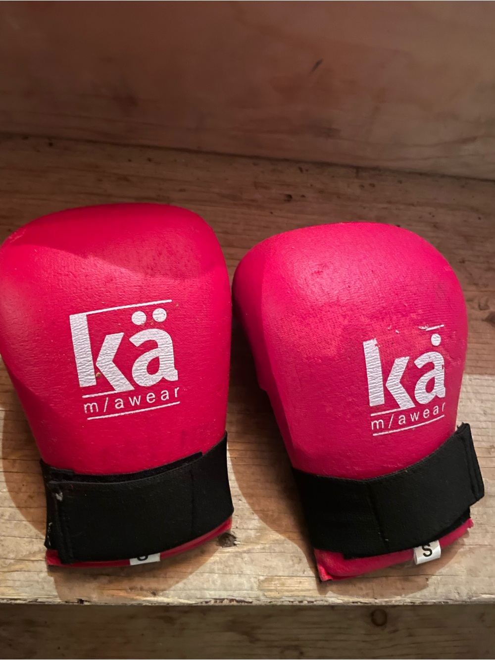 Kids Bright red boxing gloves with Wrist Straps